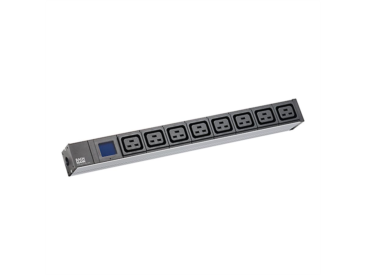 BACHMANN BN0500 19 Zoll 1HE 8xC19, Strom 2,0m CEE7/7