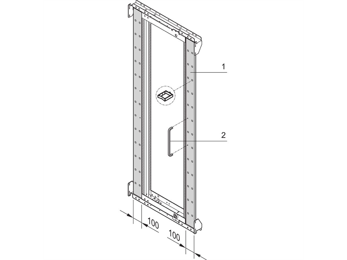 SCHROFF SCHWENKRAHM.BLENDE 42HE ASSY