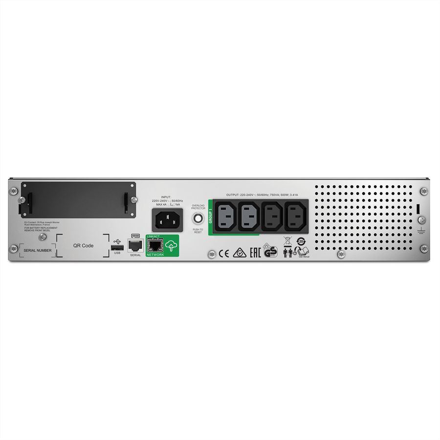 APC SMT750RMi2UC mit SmartConnect, Rackmount, 2HE