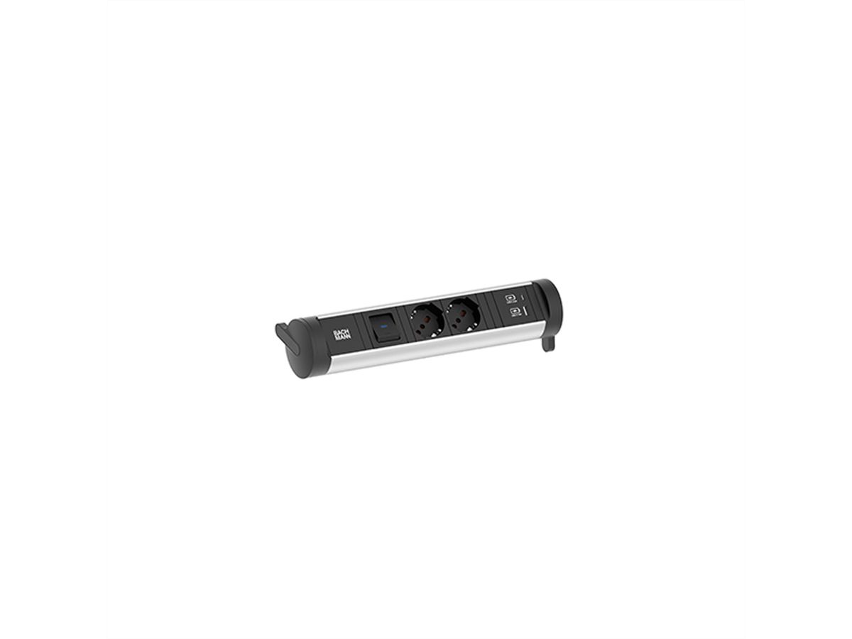 BACHMANN CYCLE Base 2xP40 1xSchalter 1xUSB A/C 22W 0,2m GST18