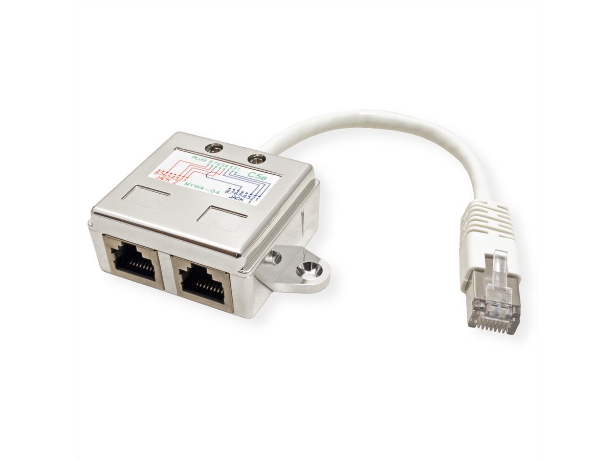 VALUE T-Adapter Kat.5e (Class D), STP