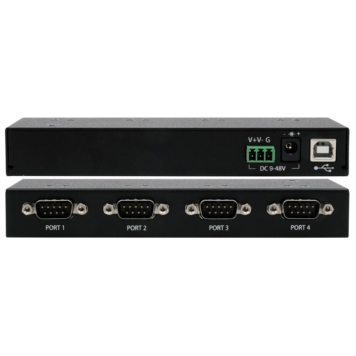 EXSYS EX-13074HM USB 2.0 zu 4 x Seriell RS-232 Ports Metallgehäuse FTDI Chip-Set
