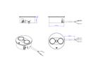 BACHMANN TWIST 2 1xCEE7/3 1xUSB A/C 22W 2,0m AEH RAL9005 30GE rund