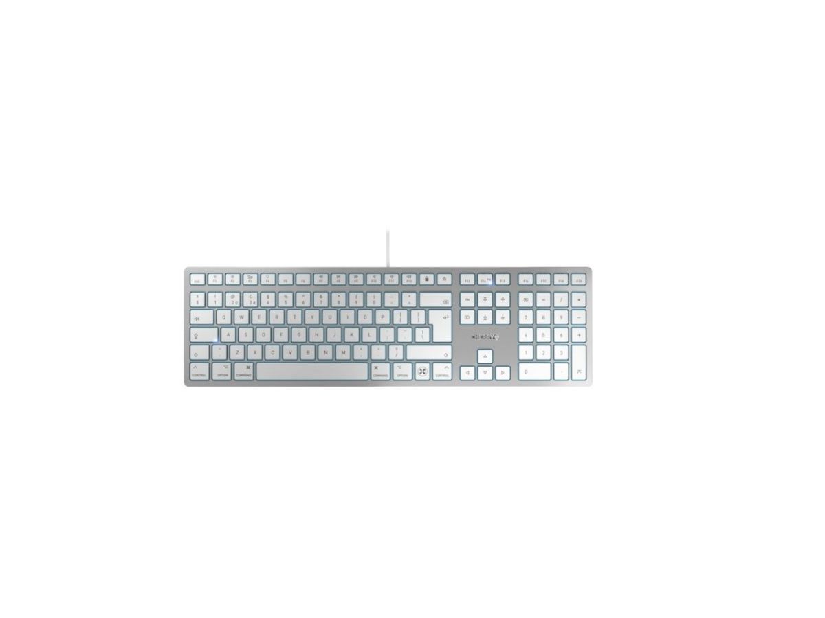 CHERRY KC 6000C FOR MAC Tastatur Universal USB QWERTY US Englisch Silber