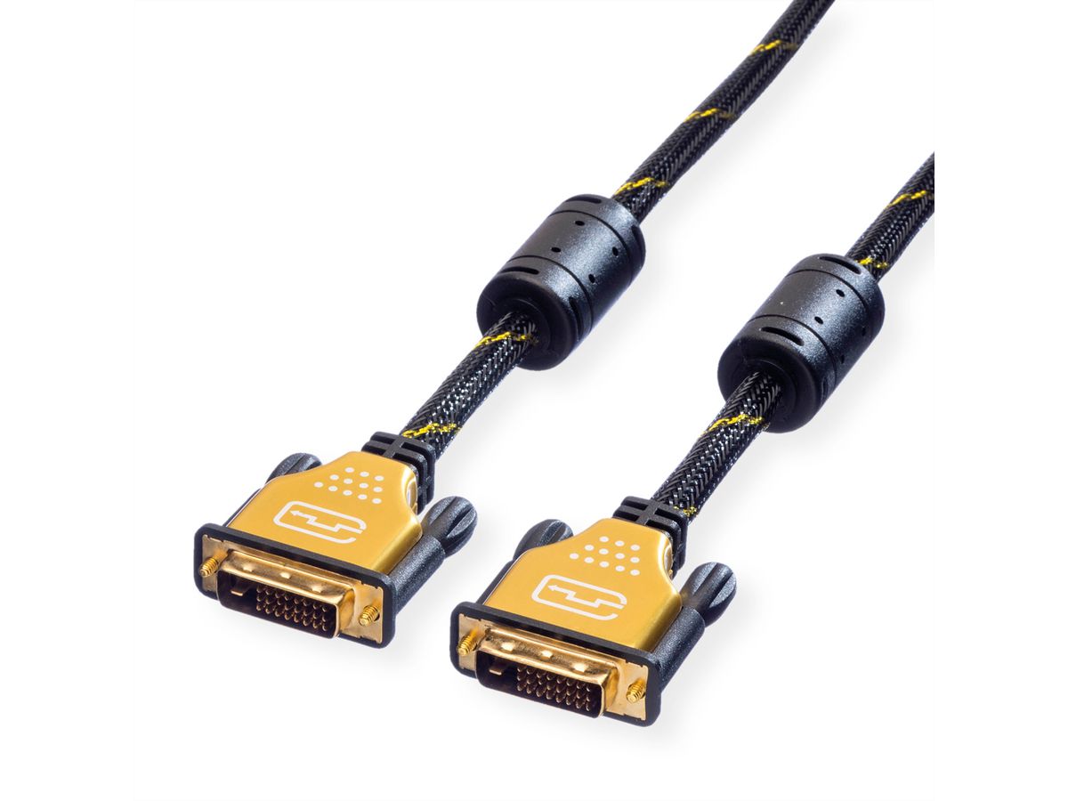 ROLINE GOLD Monitorkabel DVI, ST-ST, (24+1) dual link, 10 m