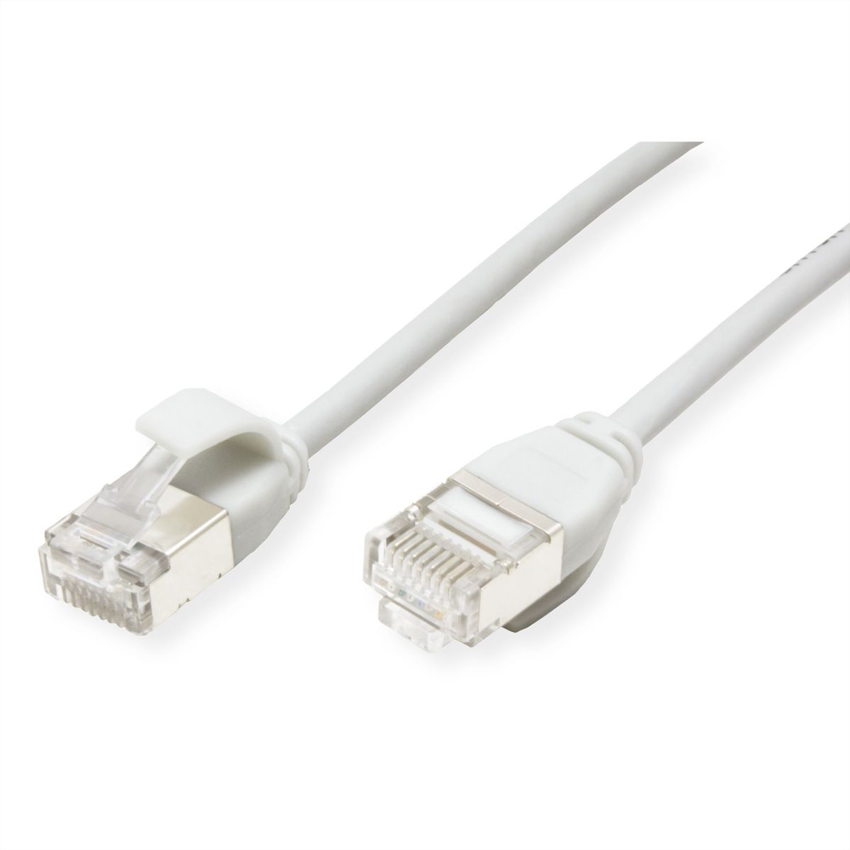 ROLINE U/FTP DataCenter Patchkabel Cat.6A (Class EA), LSOH, slim, weiß, 2 m