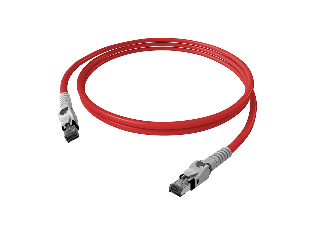 EasyLan VarioBoot Patchkabel Kat.6A, S/FTP, rot, 3 m