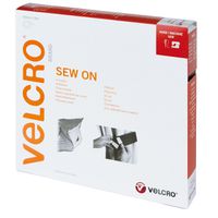 VELCRO® Klettband zum Aufnähen, Haken & Flausch 30mm x 10m Weiß