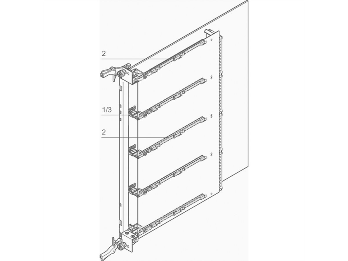 SCHROFF Kartenführung/Streben für AdvancedMC-Mid-size-Module - AMC STREBE MITTE MS0.6 10STK