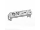 BACHMANN DESK2 white 2xCEE7/3 1xUSB A/C 22W 0,2m GST18