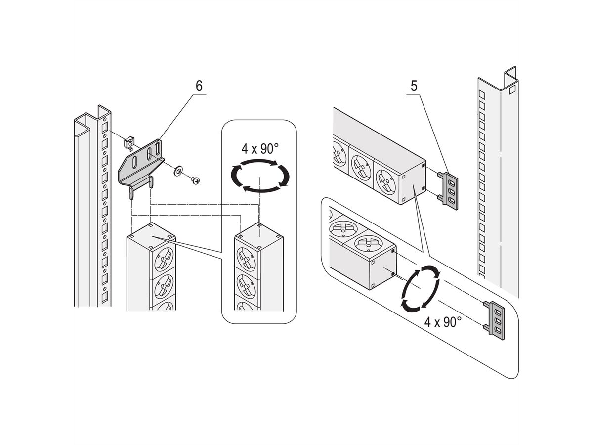 SCHROFF USA-Steckdosenleiste - STECKDL.US 11DO. 438.5LG