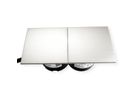 BACHMANN DUE 2x Deckel Edelstahl-Optik