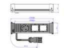 BACHMANN POWER FRAME Small 1x Schutzkontakt 2x ABD