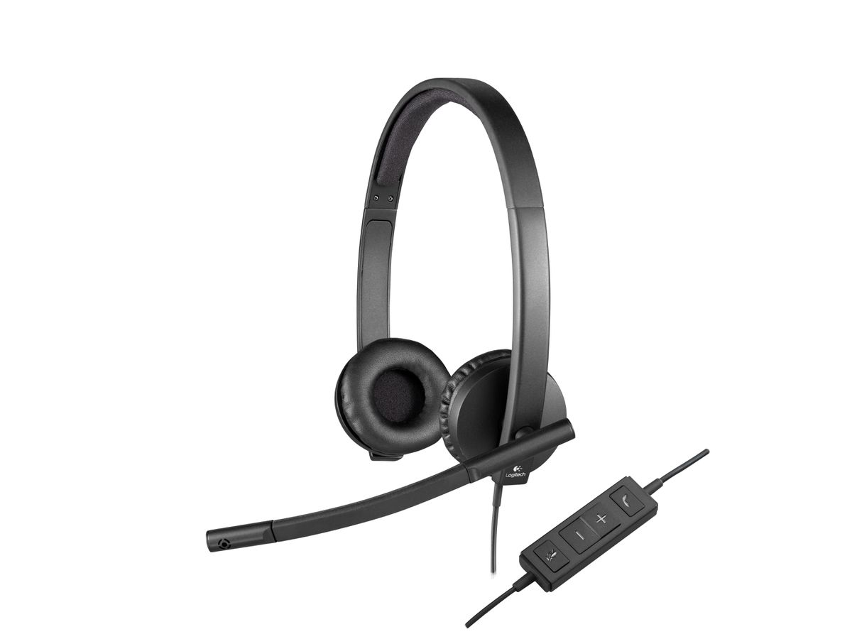 Logitech H570e Kopfhörer Kabelgebunden Kopfband Büro/Callcenter USB Typ-A Schwarz