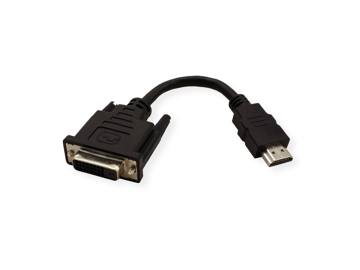 VALUE HDMI-DVI Adapter, HDMI ST / DVI-D BU