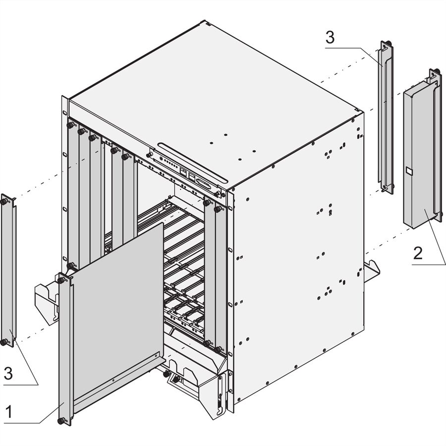 SCHROFF AdvancedTCA-Frontplatten (Blindplatten) - FPL LUFTSCH ALU 8HE 6TE ATCA