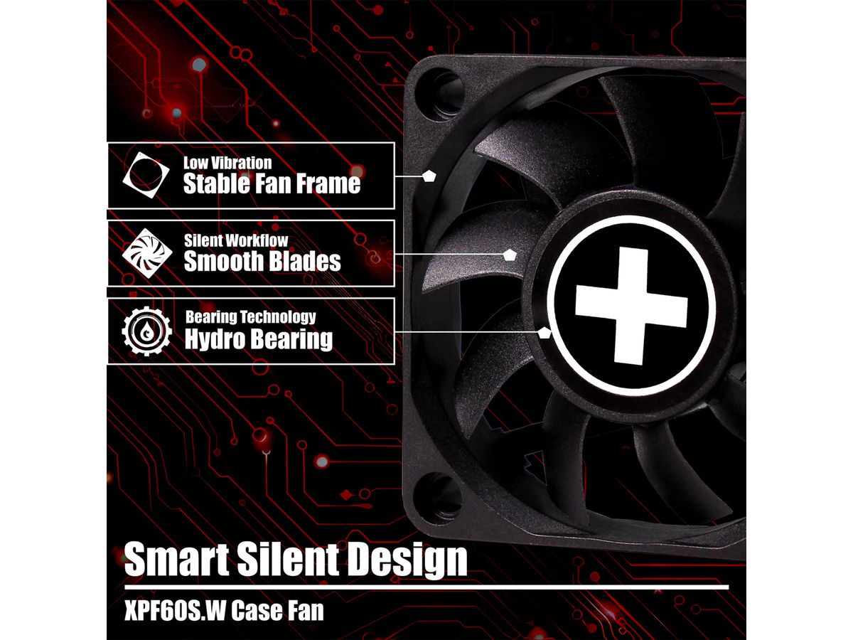 Xilence XPF60S.W 60mm Gehäuselüfter, 3PIN, White Box