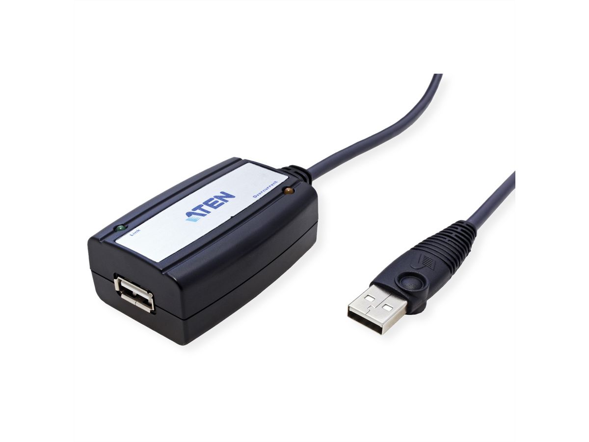 ATEN UE250 USB 2.0 Extender Cable, schwarz, 5 m