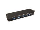 VALUE USB 3.2 Gen 1 Hub, 4fach, Typ C Anschlusskabel, mit 1 PD-Port