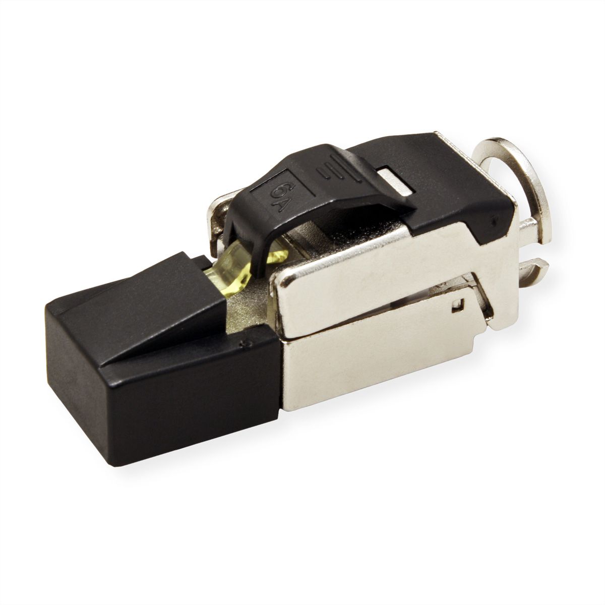 ROLINE feldkonfektionierbarer RJ-45 Stecker Cat.6A (Class EA), STP, silberfarben