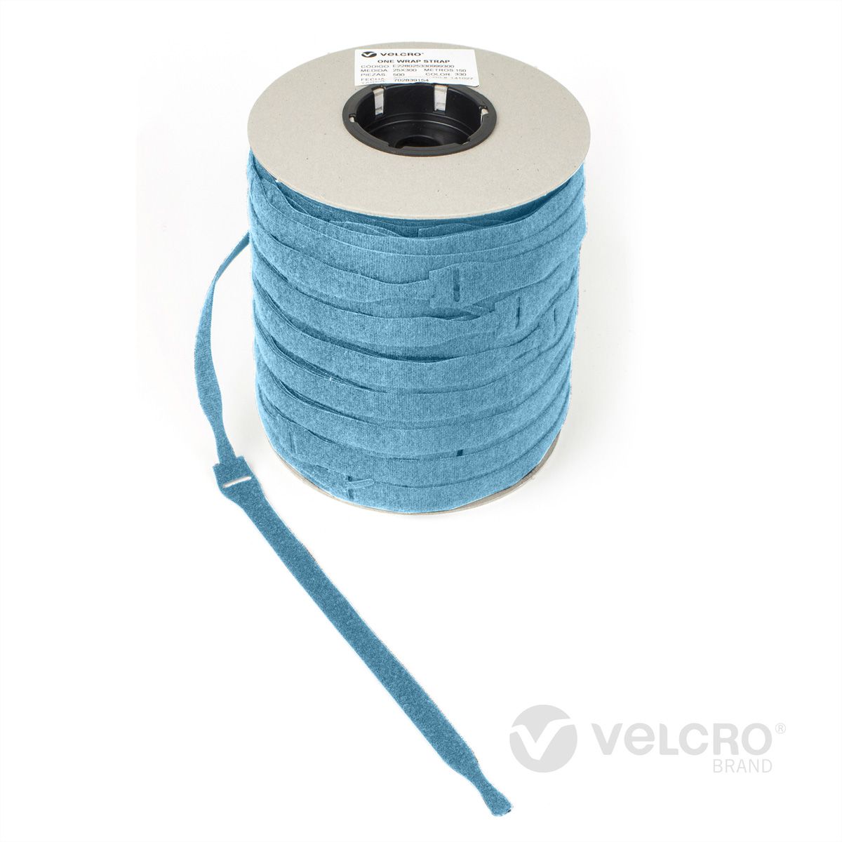 VELCRO® One Wrap® Strap 25mm x 300mm, 750 Stück, türkis