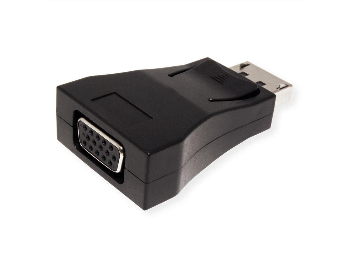 VALUE DisplayPort-VGA Adapter, DP ST - VGA BU, Aktiv