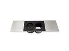 BACHMANN DUE 2x Deckel Edelstahl-Optik