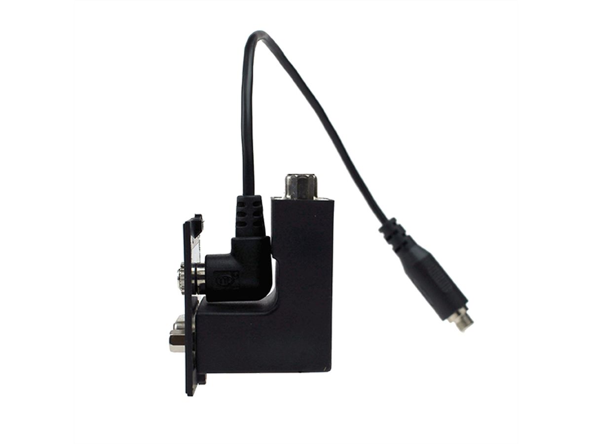 BACHMANN Rahmen 1xVGA+Klinke, 90° Abgang seitlich