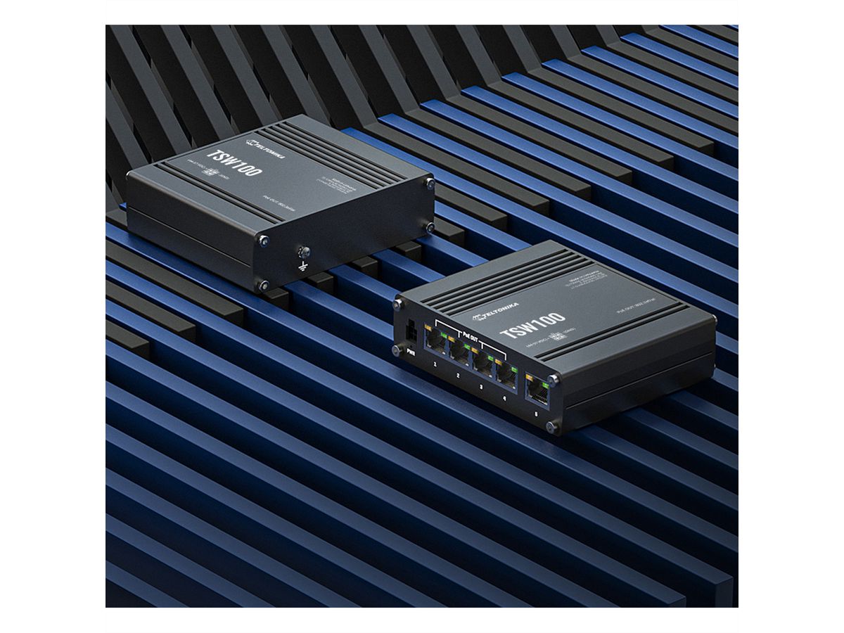 TELTONIKA TSW100 Industrial Switch Unmanaged PoE+ Gigabit