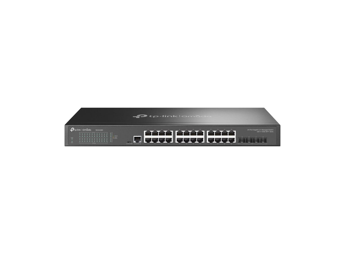 TP-Link Omada SG3428X Netzwerk-Switch Managed L2+/L3 Gigabit Ethernet (10/100/1000) 1U Schwarz