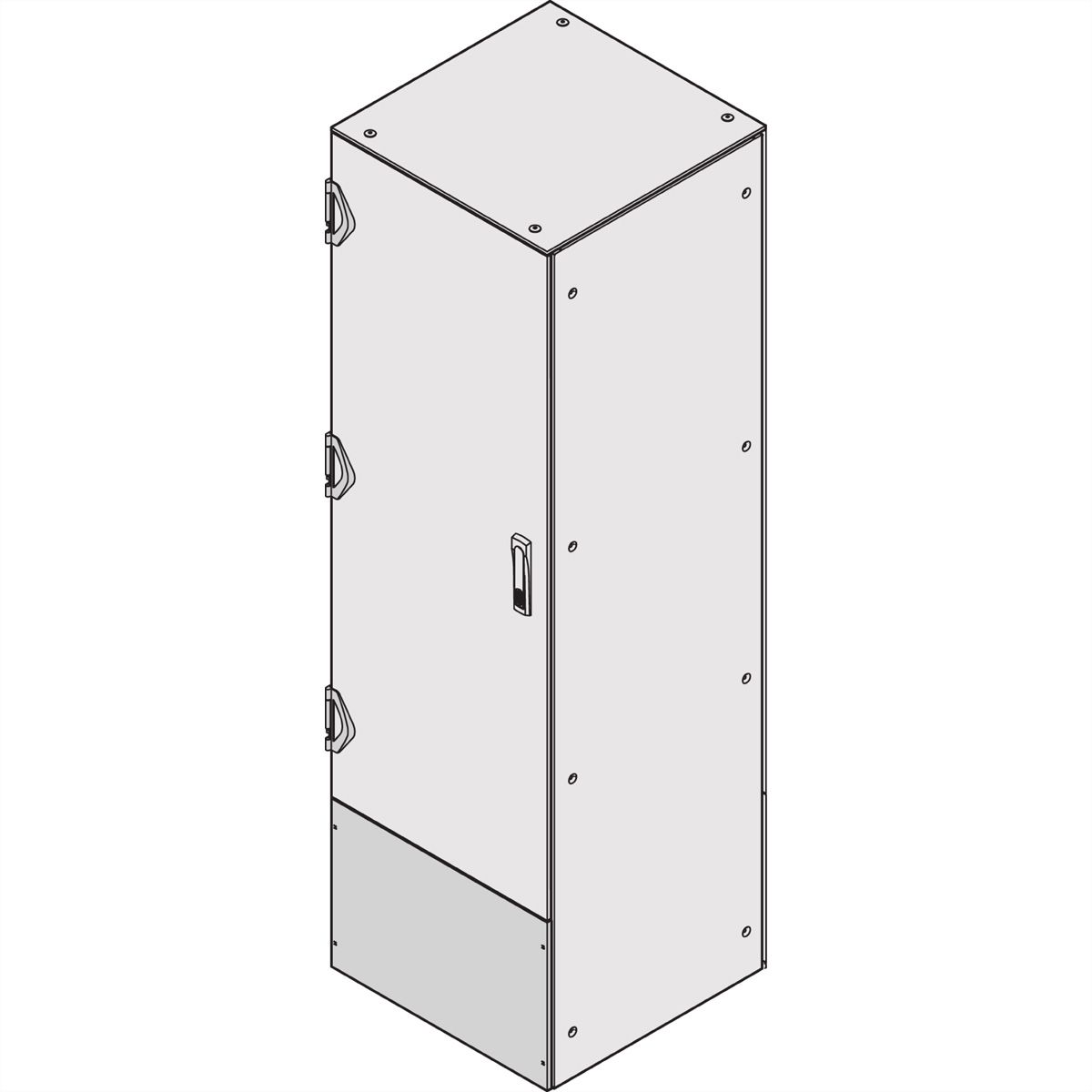 SCHROFF Anschlussplatte für Front- und Rückseite - AN.PLATTE EMC 400H800B FLACH