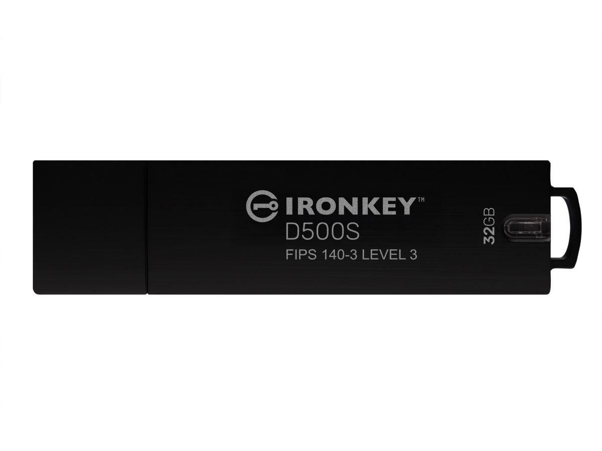 Kingston Technology IronKey 32GB D500S FIPS 140-3 Lvl 3 AES-256