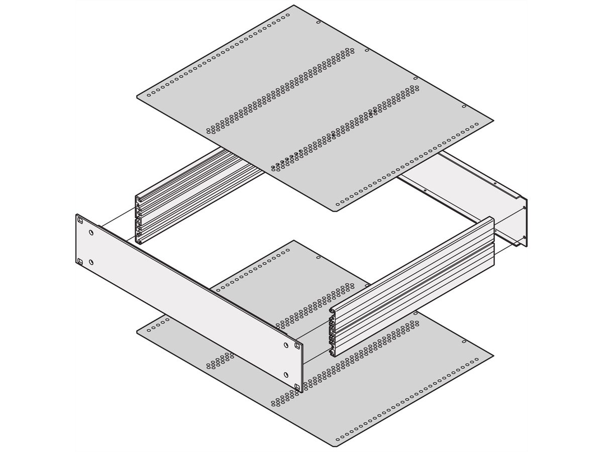 SCHROFF Abdeckbleche - ABDECKBLECH FUER KARTEN 280T