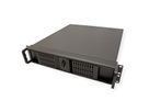 19" Servergehäuse, 2HE, kurz, schwarz