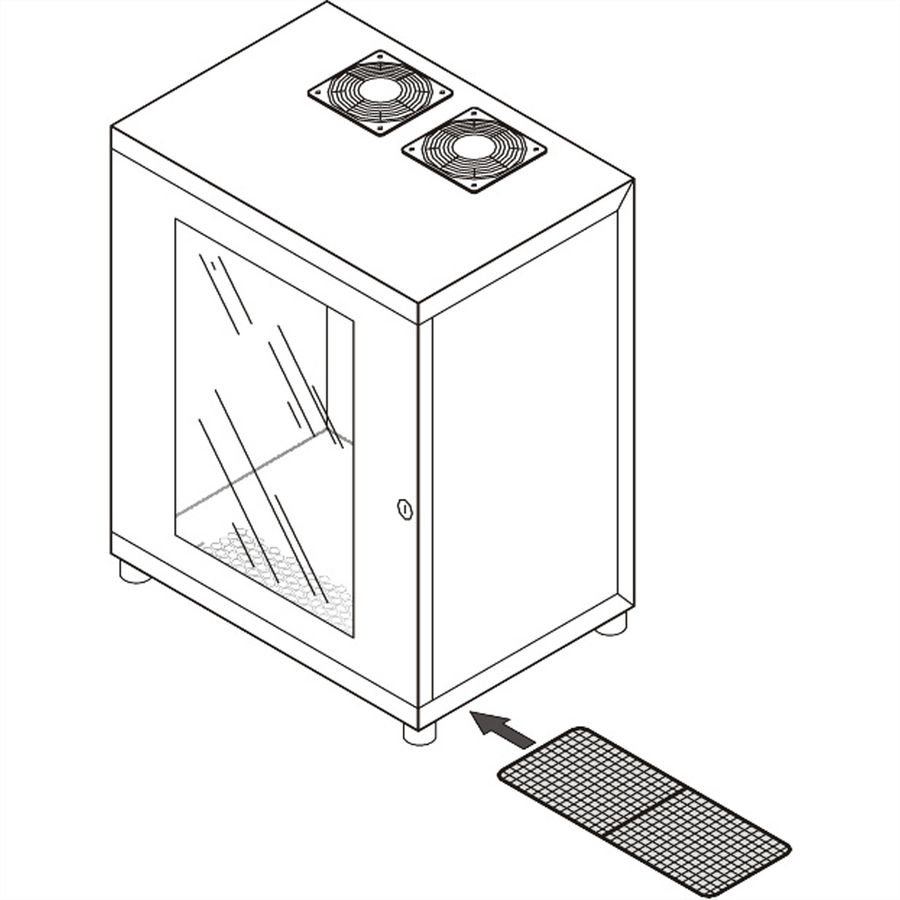 SCHROFF Luftfilter für 10" Wandgehäuse - FILTERHALTER SATZ EPCASE 10"