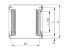 SCHROFF Gleitschiene 25 kg - GLEITSCHIENEN STD 600T 10STK