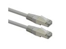 ROLINE Patchkabel Cat.6 (Class E), PoE, S/FTP (PiMF), grau, 0,3 m