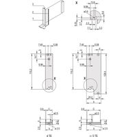 SCHROFF Frontprofil für IEEE-Griff, 3 HE mit 0,1" Versatz, geschirmt - FRONTPROFIL 3HE 5TE IEL OFF
