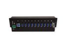 EXSYS EX-1110HMVS 10 Port USB 3.2 Gen1 HUB 15KV ESD Surge Protection Metallgehäuse