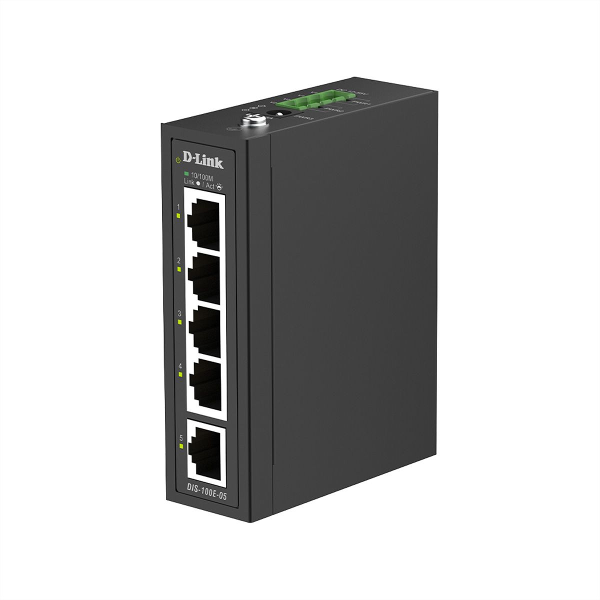D-Link DIS-100E-05 5-Port Switch, Industrial Fast Ethernet Unmanaged
