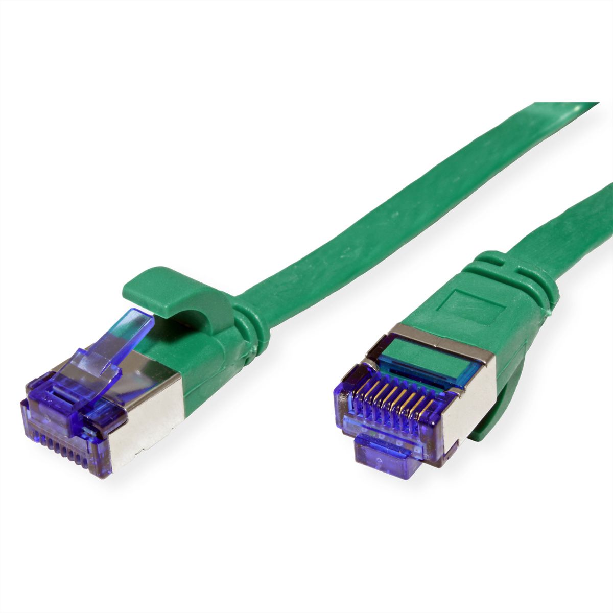 VALUE Patchkabel Cat.6A (Class EA) FTP, extra-flach, grün, 2 m