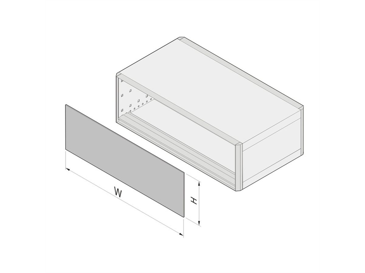 SCHROFF EMV-Frontplatte/ -Rückwand, gesteckt, geschirmt - U-FRONTPL.EMC 4HE 63TE