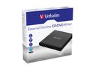 VERBATIM DVD Recorder, DVD+/-RW (+/-DL) USB 2.0, 6x/8x/24x, Slimline portable