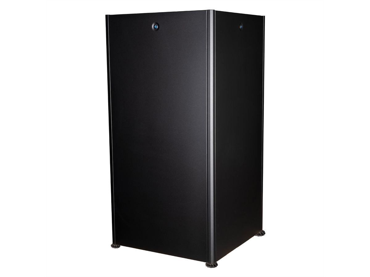 ROLINE 19-Zoll Netzwerkschrank Basic 32 HE, 600x600 BxT Glastür schwarz