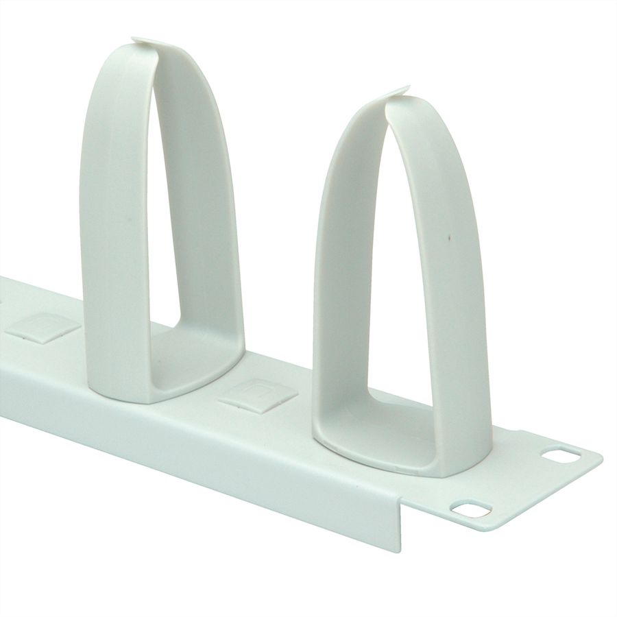 VALUE 19-Zoll-Frontplatte 1HE mit 5 Kabelösen, grau