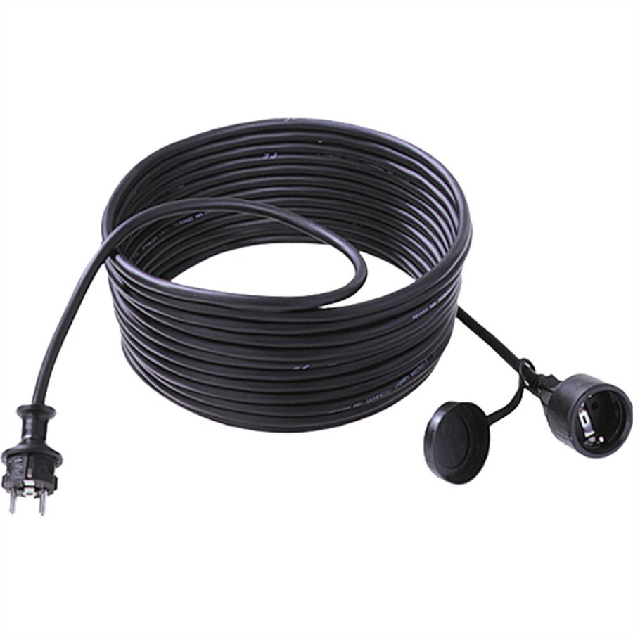 BACHMANN Extension 3G1,5mm², H07RN-F Gummi/Neopren Schutzkontakt, schwarz, 10 m