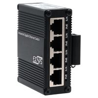 EXSYS EX-62021PoE-P 5-Port Industrial Gigabit Micro Switch mit Pass-Through, unmanaged