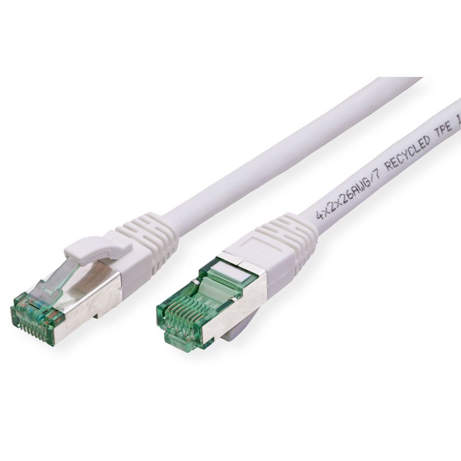 ROLINE RM Patchkabel Cat.6A S/FTP (PiMF), weiß, 2 m