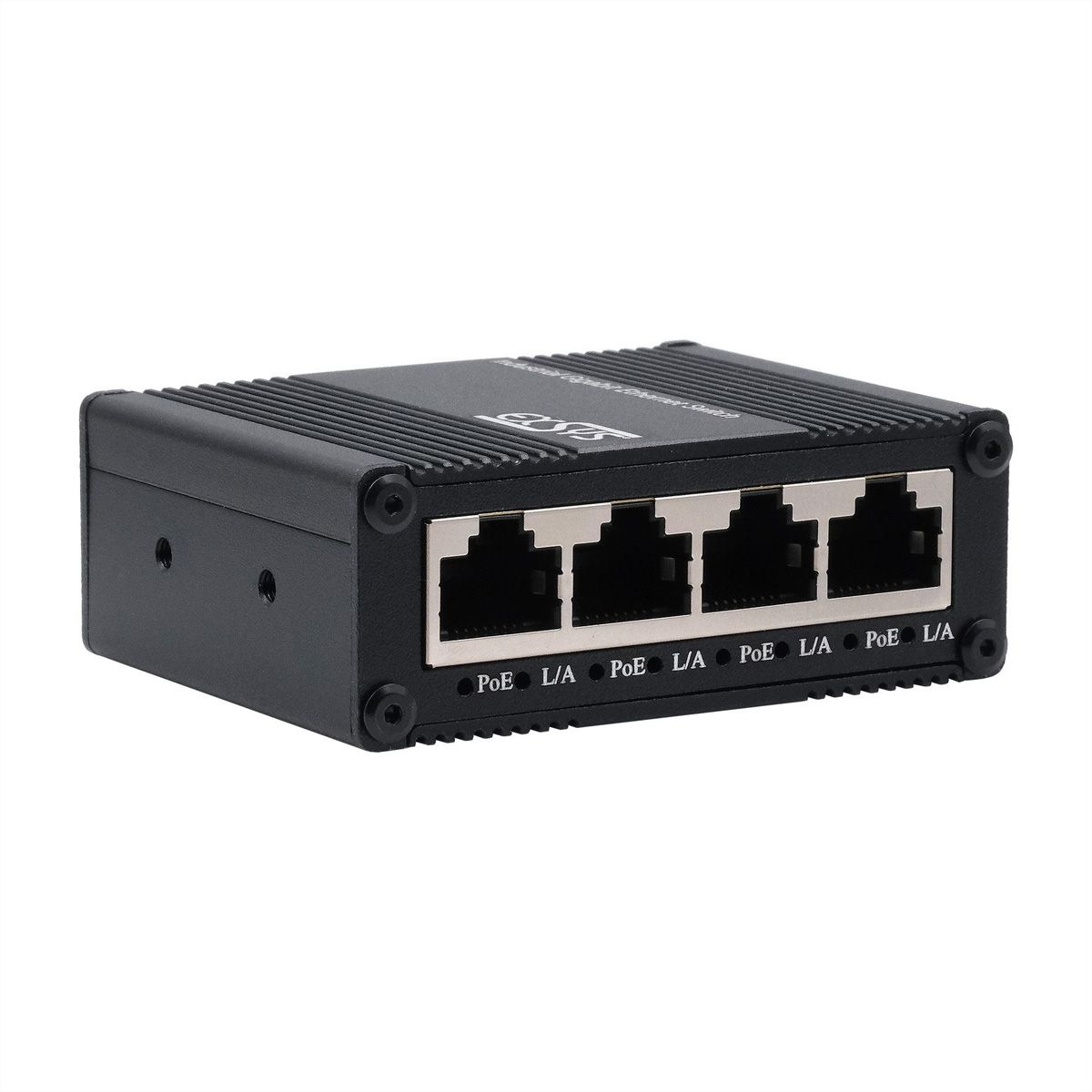 EXSYS EX-62021PoE-P 5-Port Industrial Gigabit Micro Switch mit Pass-Through, unmanaged