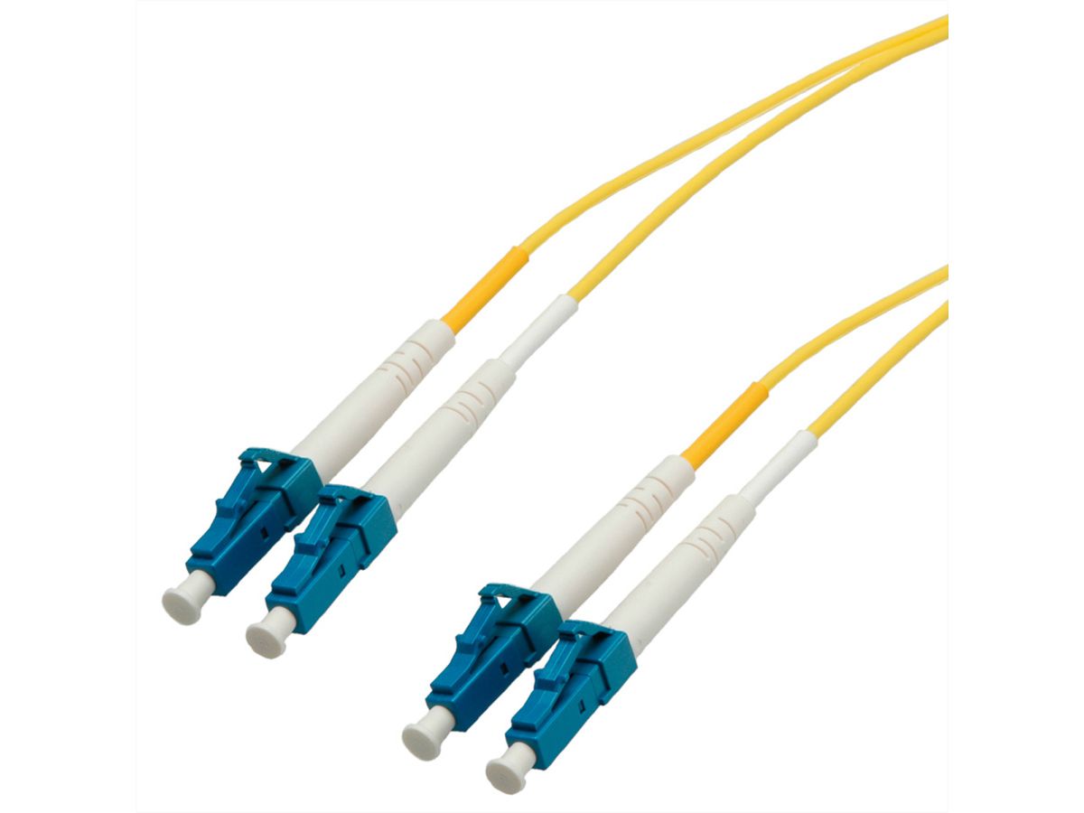 Quality LWL-Kabel Single Mode E9/125µm OS2, LC/LC, gelb, 7,5 m